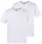 JP1880 711318 T-shirt med V-hals 2-pak Hvid - T-shirts - T-shirts i store størrelser - 2XL-14XL