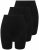 Ulla Popken 716595 Boksertrusser 3-pak Sort - Trusser - 