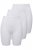 Ulla Popken 716595 Boksertrusser med gnavbeskyttelse 3-pak Hvid - Trusser - 