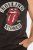 JP1880 Rolling Stones Graphic Band Tank Top Black - T-shirts - T-shirts i store størrelser - 2XL-14XL