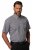 JP1880 722860 Kortærmet ternet skjorte Sort - Skjorter - Skjorter til store mænd 2XL- 8XL
