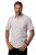 JP1880 Modern Fit Check Print Short Sleeve Shirt Grey - Skjorter - Skjorter til store mænd 2XL- 8XL