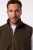 JP1880 Fleece Vest Stand-up Collar Brown - Jakker - Jakker i store størrelser, 2XL- 12XL