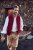 JP1880 Premium Goat Suede Staghorn Embroidery Shorts Leather Brown - Shorts - Shorts i store størrelser - W40-W60
