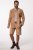 JP1880 Premium Goat Suede Staghorn Embroidery Shorts Leather Brown - JP1880 - JP1880 Store Herrestørrelser
