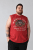 Kam Jeans 5763 Hawaii Surf Vest Sleeveless T-Shirt Washed Red - T-shirts - T-shirts i store størrelser - 2XL-14XL