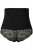 Ulla Popken 781632 Formende trusser med høj talje Sort - Shapewear - 