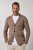 JP1880 Milano Flexnamic Strikket blazer Nøddebrun - Habitter og blazere - Habitter og jakkesæt i store størrelser