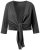 Ulla Popken 794514 Jerseybolero med bindebånd Antracit - Boleroer - 