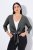 Ulla Popken 794514 Jerseybolero med bindebånd Antracit - Boleroer - 