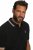 JP1880 802789 Poloshirt med hvid kontrastkrave Sort - Polotrøjer - Polotrøjer 2XL-8XL