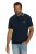 JP1880 802789 Poloshirt med hvid kontrastkrave Mørkeblå - Polotrøjer - Polotrøjer 2XL-8XL