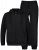 JP1880 802934 Sweatsæt med hættejakke og bukser Sort - Tracksuits - Tracksuits i store størrelser til mænd
