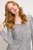 Ulla Popken 804863 Pailletkjole med V-hals Sølv - Aftenkjoler - Festkjoler i plus size