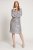 Ulla Popken 804863 Pailletkjole med V-hals Sølv - Aftenkjoler - Festkjoler i plus size