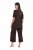 Ulla Popken 806944 Kortærmet pyjamas Brun - Pyjama/Loungewear - 