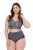 Ulla Popken 809385 Formende trusser med blonde Antracit - Shapewear - 