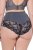 Ulla Popken 809385 Formende trusser med blonde Antracit - Shapewear - 