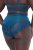 Ulla Popken 809385 Formende trusser med blonde Petrol - Shapewear - 