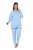 Ulla Popken 810592 Pyjamas med blonde Lyseblå - Pyjama/Loungewear - 