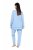 Ulla Popken 810592 Pyjamas med blonde Lyseblå - Pyjama/Loungewear - 
