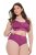 Ulla Popken 811602 Trusser med blonde Mørklilla - Trusser - 