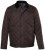 JP1880 811805 Quiltet jakke med fløjlskrave Sortbrun - Jakker - Jakker i store størrelser, 2XL- 12XL