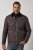 JP1880 811805 Quiltet jakke med fløjlskrave Sortbrun - Jakker - Jakker i store størrelser, 2XL- 12XL