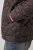 JP1880 811805 Quiltet jakke med fløjlskrave Sortbrun - Jakker - Jakker i store størrelser, 2XL- 12XL