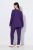 Ulla Popken 812441 Langærmet pyjamas med blonde Kongeblå - Pyjama/Loungewear - 