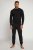 JP1880 Two-piece Pyjamas Long Sleeve and Long Trousers Black - Undertøj og badetøj - Badetøj og Undertøj i store størrelser 