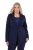 Ulla Popken 812754 Jerseyblazer i punto di roma Mørkeblå - Blazere - Blazere i plusstørrelser til kvinder