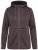 Ulla Popken 812880 Strikfleecejakke med teddyfleece Taupe - Fleecetøj - 