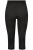 Ulla Popken 815580 3/4-strømpeleggings med gnavbeskyttelse 80 den Sort - Strømpebukser & strømper - 