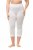Ulla Popken 815580 3/4-strømpeleggings med gnavbeskyttelse 80 den Hvid - Strømpebukser & strømper - 