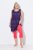 Ulla Popken 815580 3/4-strømpeleggings med gnavbeskyttelse 80 den Lys rød - Strømpebukser & strømper - 