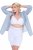 Ulla Popken 816440 Formende shorts med høj talje Hvid - Shapewear - 