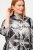 Ulla Popken 816673 Oversize blazer i jacquard med 3/4-ærmer Sort - Blazere - Blazere i plusstørrelser til kvinder
