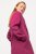 Ulla Popken 816744 Dobbeltradet frakke i uldlook Rosa - Frakker - Frakker i store størrelser
