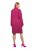 Ulla Popken 816744 Dobbeltradet frakke i uldlook Rosa - Frakker - Frakker i store størrelser