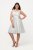 Ulla Popken 817135 Aftenkjole Benhvid - Aftenkjoler - Festkjoler i plus size