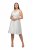 Ulla Popken 817135 Aftenkjole Benhvid - Aftenkjoler - Festkjoler i plus size