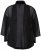 Ulla Popken 817211 Oversize chiffonjakke med sjalskrave Sort - Jakker - Dame jakker i store størrelser