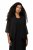 Ulla Popken 817211 Oversize chiffonjakke med sjalskrave Sort - Jakker - Dame jakker i store størrelser