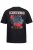 JP1880 Scorpions Blackout Graphic Comfort Fit Band T-Shirt Black - T-shirts - T-shirts i store størrelser - 2XL-14XL
