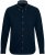 JP1880 Modern Fit Buttoned Collar Cotton Shirt Navy Blue - Skjorter - Skjorter til store mænd 2XL- 8XL