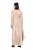 Ulla Popken 820341 Ærmeløs satinkjole Taupe - Aftenkjoler - Festkjoler i plus size