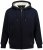 JP1880 820464 Hættejakke med teddyfor Mørkeblå - Trøjer og hættetrøjer - Trøjer og Hættetrøjer i store størrelser - 2XL-14XL