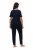 Ulla Popken 821244 Prikket pyjamas Mørkeblå - Pyjama/Loungewear - 