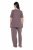 Ulla Popken 821244 Prikket pyjamas Brun - Pyjama/Loungewear - 